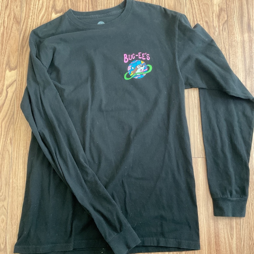 Buc-ees black long sleeve alien themed